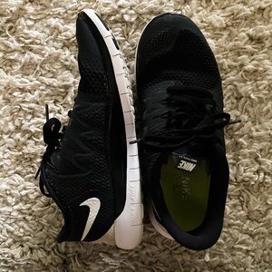 Nike free run 5.0 black running shoes